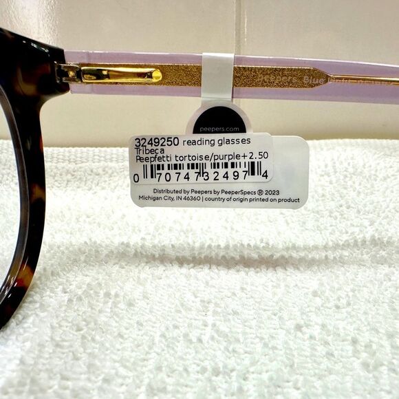 Peepers Readers Tribeca Peepfetti Purple Reading Glasses +2.50 • NEW WITH TAGS • - Picture 10 of 17